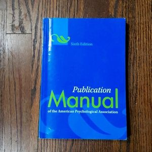 Publication manual of the APA